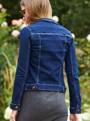 Sosandar Dark Indigo Denim Jacket - Image 6 of 6