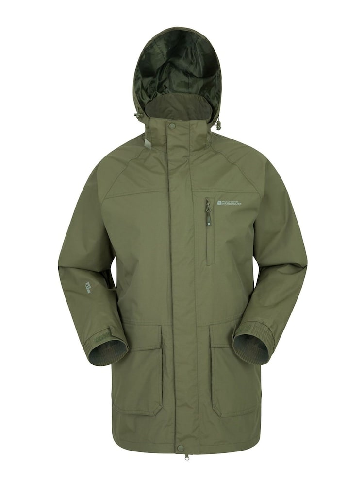 Mountain Warehouse Green Glacier II Extreme Mens Waterproof Long Jacket - Image 1 of 5