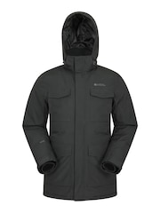 Mountain Warehouse Black Concord Waterproof Extreme Mens Down Long Jacket - Image 1 of 5
