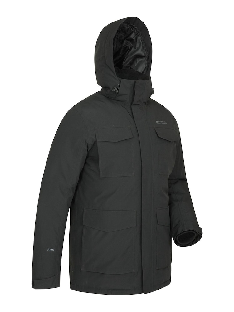 Mountain Warehouse Black Concord Waterproof Extreme Mens Down Long Jacket - Image 2 of 5