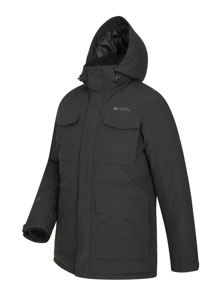 Mountain Warehouse Black Concord Waterproof Extreme Mens Down Long Jacket - Image 4 of 5