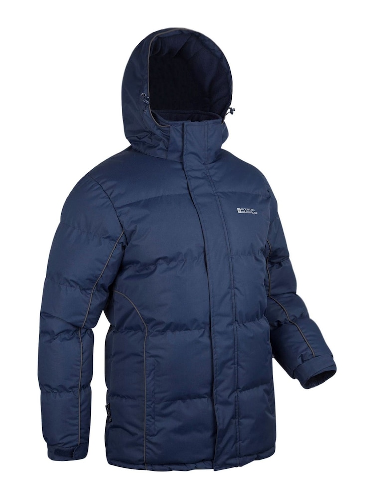 Mountain Warehouse Blue Snow Mens Padded Jacket - Image 1 of 5 Mountain Warehouse Blue Snow Mens Padded Jacket - Image 1 of 5