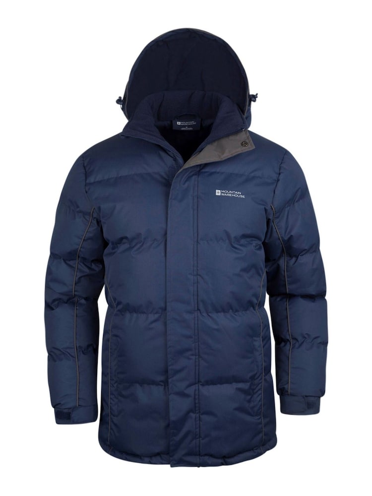 Mountain Warehouse Blue Snow Mens Padded Jacket - Image 2 of 5 Mountain Warehouse Blue Snow Mens Padded Jacket - Image 2 of 5