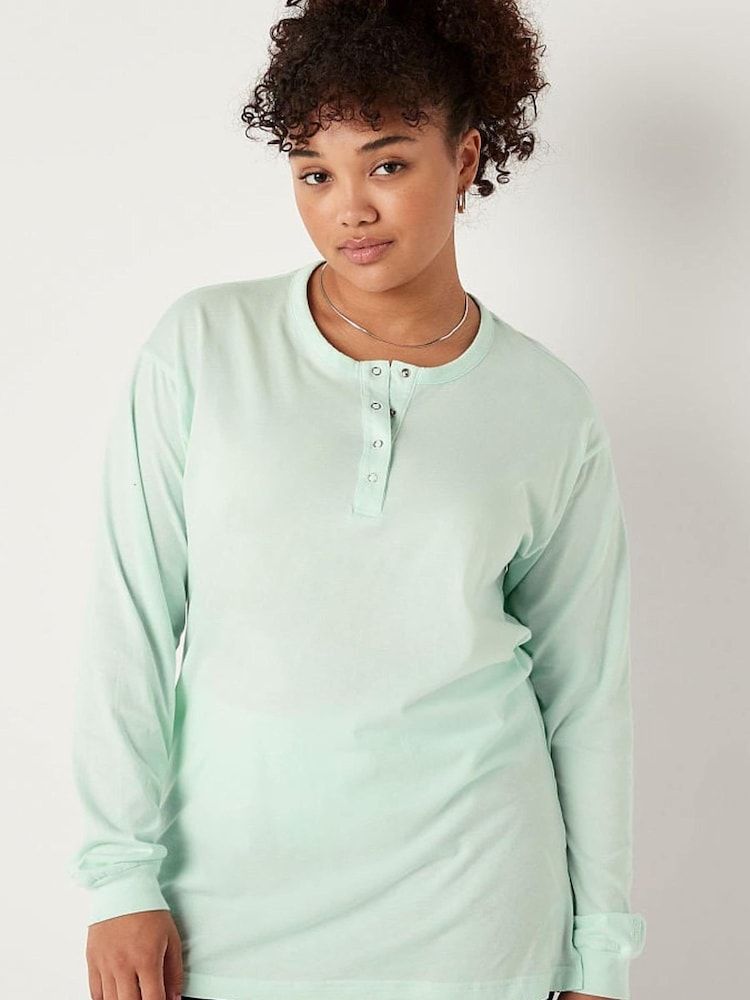 Victoria's Secret PINK White Long Sleeve T-Shirt - Image 1 of 4