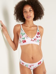 Victoria's Secret PINK Optic White Floral Seamless Lightly Lined Bra - Image 2 of 4