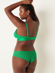 Victoria's Secret PINK Happy Camper Green Fuller Cup Lace Unlined Triangle Bralette - Image 2 of 5