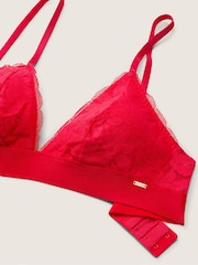 Victoria's Secret PINK Red Pepper Fuller Cup Lace Unlined Triangle Bralette - Image 5 of 5