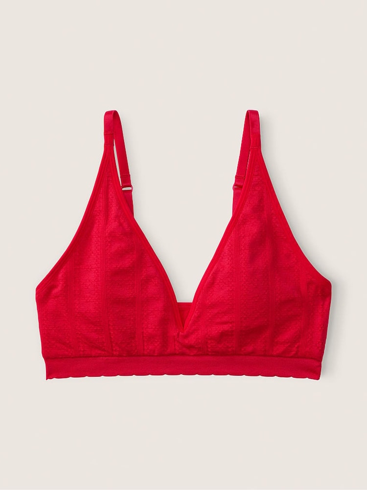 Victoria's Secret PINK Red Pepper Seamless Lightly Lined Bra - Image 4 of 4 Victoria's Secret PINK Red Pepper Seamless Lightly Lined Bra - Image 4 of 4