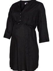 Mamalicious Black Maternity Tie Waist Woven Shirt - Image 1 of 1