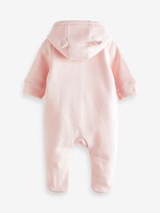 Gap Pink Logo Zip Hooded All in One (Newborn - 24mths) - Image 7 of 8