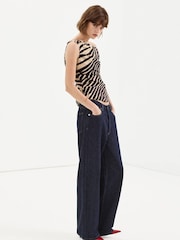 Mango Black Fallen Shoulder Top - Image 2 of 7