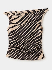 Mango Black Fallen Shoulder Top - Image 5 of 7