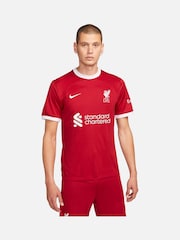 Nike Red Blank Liverpool FC Stadium 23/24 Home Football Shirt - Image 1 of 11
