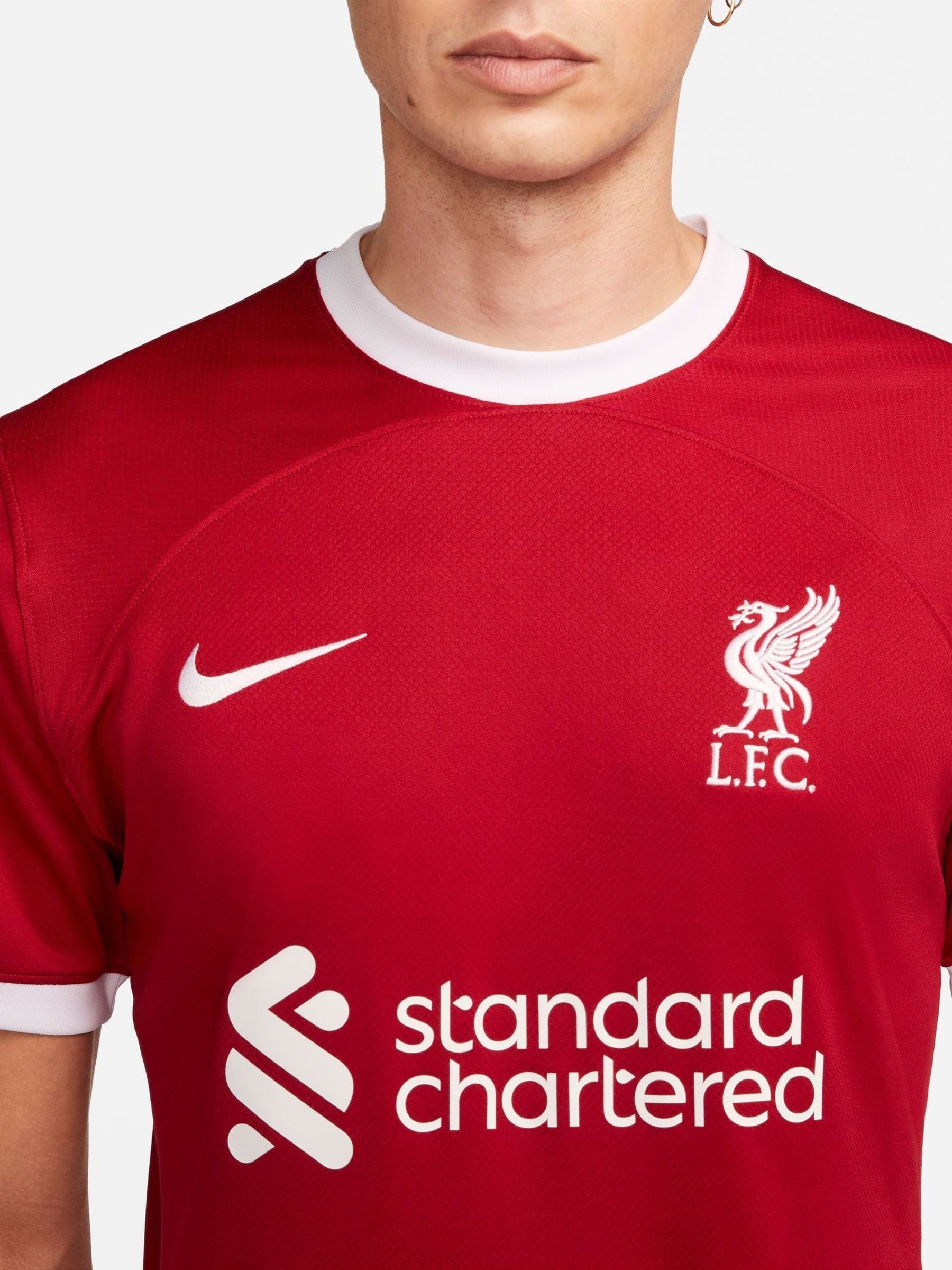 華麗 FC Liverpool Blank Red Nike Buy Stadium Football Home 23/24 シャツ
