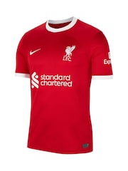 Nike Red Blank Liverpool FC Stadium 23/24 Home Football Shirt - Image 7 of 11
