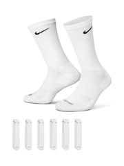 Белый - Спортивный Носки 6 набор с мягкой подошвой Nike Everyday Plus - Изображение 1 из 4