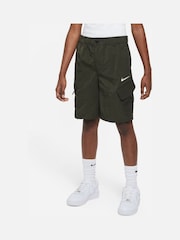 Nike Khaki Green Woven Cargo Shorts - Image 1 of 6