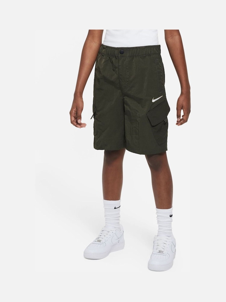 Nike Khaki Green Woven Cargo Shorts - Image 1 of 6