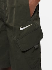 Nike Khaki Green Woven Cargo Shorts - Image 4 of 6