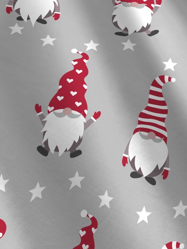 Fusion Silver Gnome For Christmas 100% Cotton Duvet Cover and Pillowcase Set - Image 3 of 3 Fusion Silver Gnome For Christmas 100% Cotton Duvet Cover and Pillowcase Set - Image 3 of 3