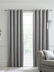 Laurence Llewelyn-Bowen Montrose Velvet Blackout Thermal Eyelet Curtains - 圖片 1，共 3