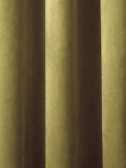 Laurence Llewelyn-Bowen Ochre Yellow Montrose Eyelet Curtains - Image 3 of 3