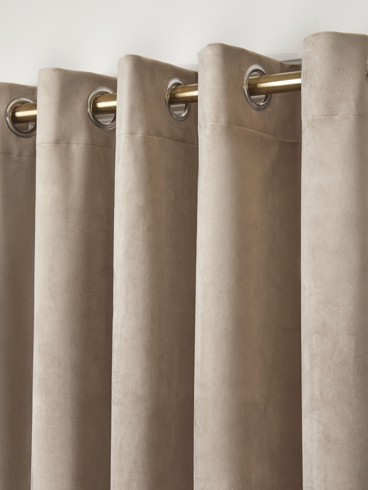 Laurence Llewelyn-Bowen Montrose Velvet Blackout Thermal Eyelet Curtains - 圖片 2，共 3