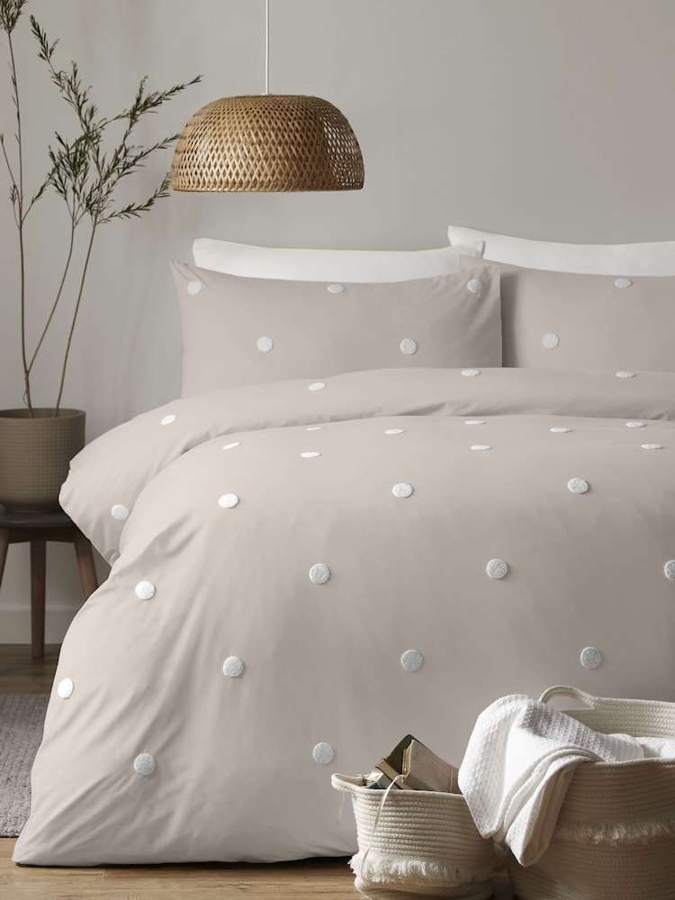 Appletree Dot Garden 100% Pure Cotton Duvet Cover and Pillowcase Set - Image 1 of 4 Appletree Dot Garden 100% Pure Cotton Duvet Cover and Pillowcase Set - Image 1 of 4