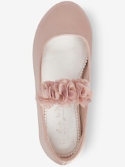 Pink Satin Stain Resistant Standard Fit (F) Corsage Bridesmaid Collection Occasion Shoes - Image 3 of 4