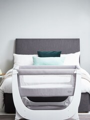 Shnuggle Dove Grey Air Bedside Crib - Image 2 of 4