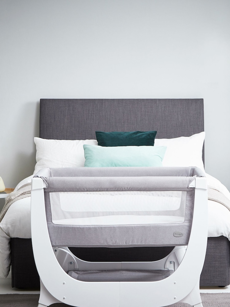 Shnuggle Dove Grey Air Bedside Crib - Image 2 of 4