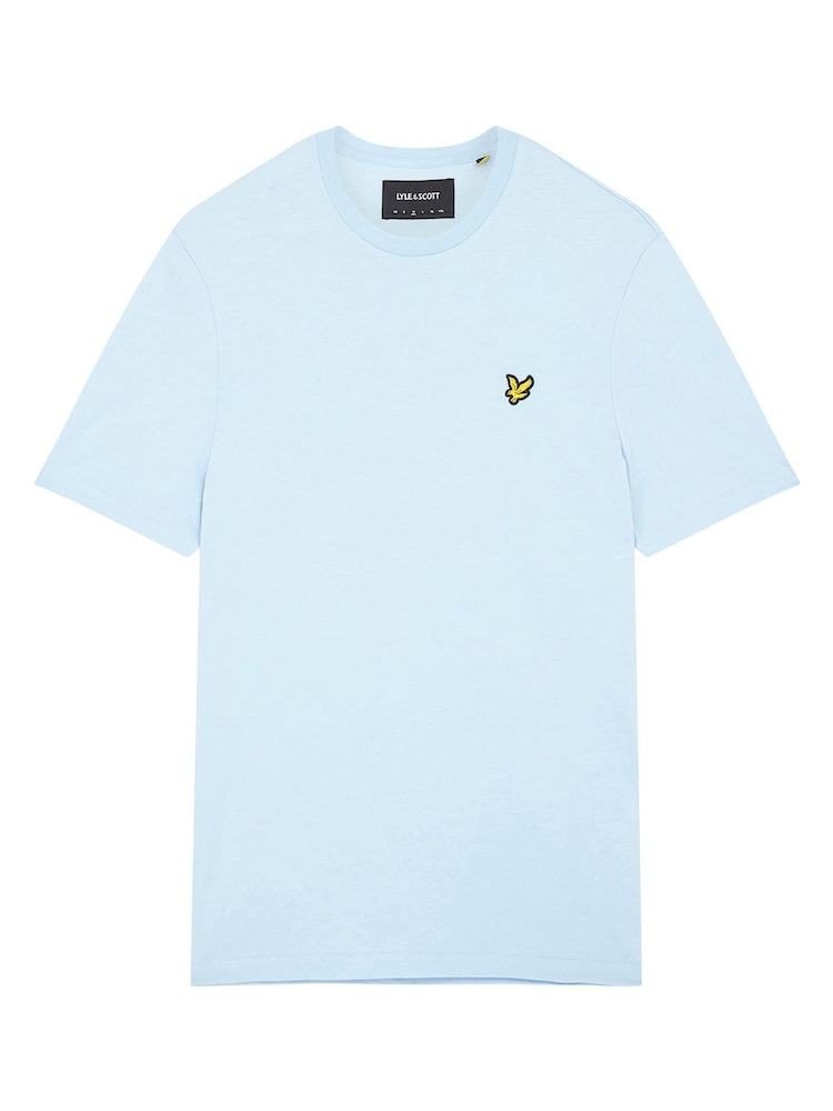 Lyle & Scott Blue Crew Neck Cotton T-Shirt - Image 4 of 6