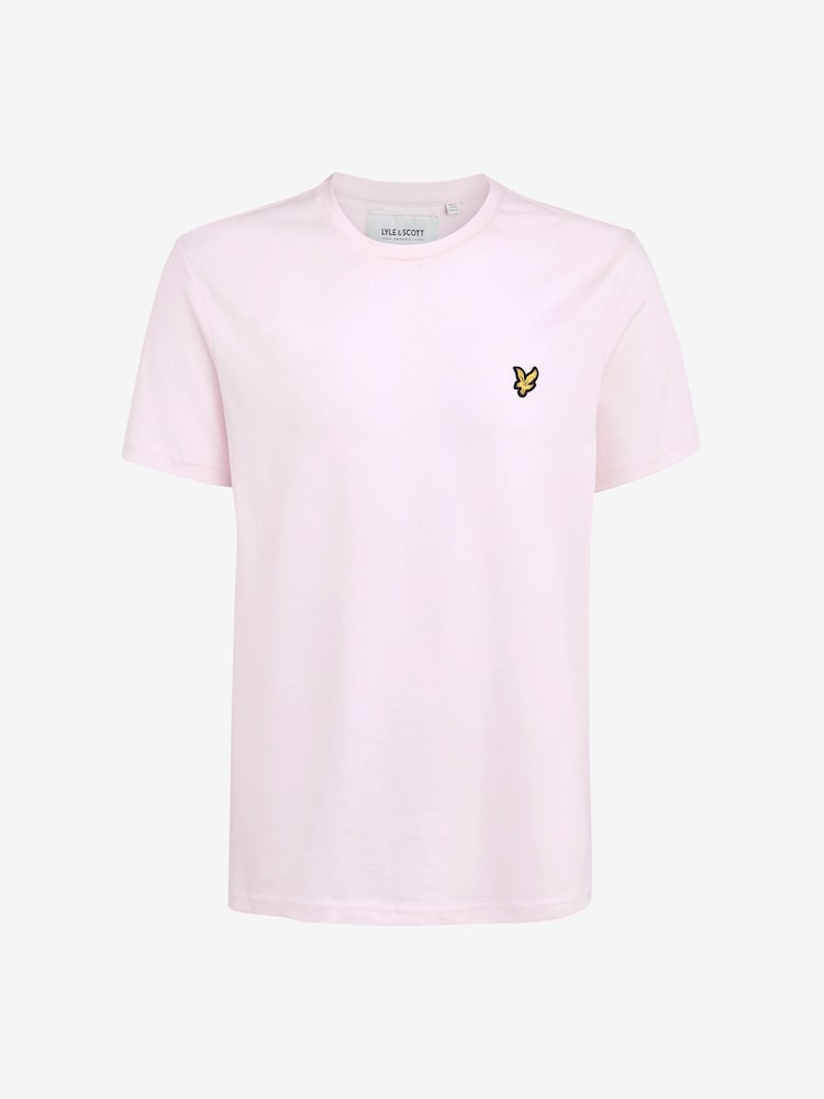 وردي - تيشيرت قطن بحافة رقبة مستديرة من Lyle & Scott - Image 4 of 6