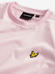 Lyle & Scott Pink Crew Neck Cotton T-Shirt - Image 5 of 6
