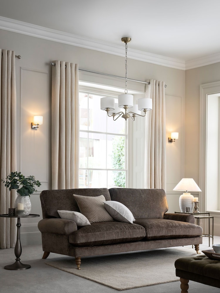 Brass Burford 5 Light Height Adjustable Light - Image 7 of 7 Brass Burford 5 Light Height Adjustable Light - Image 7 of 7