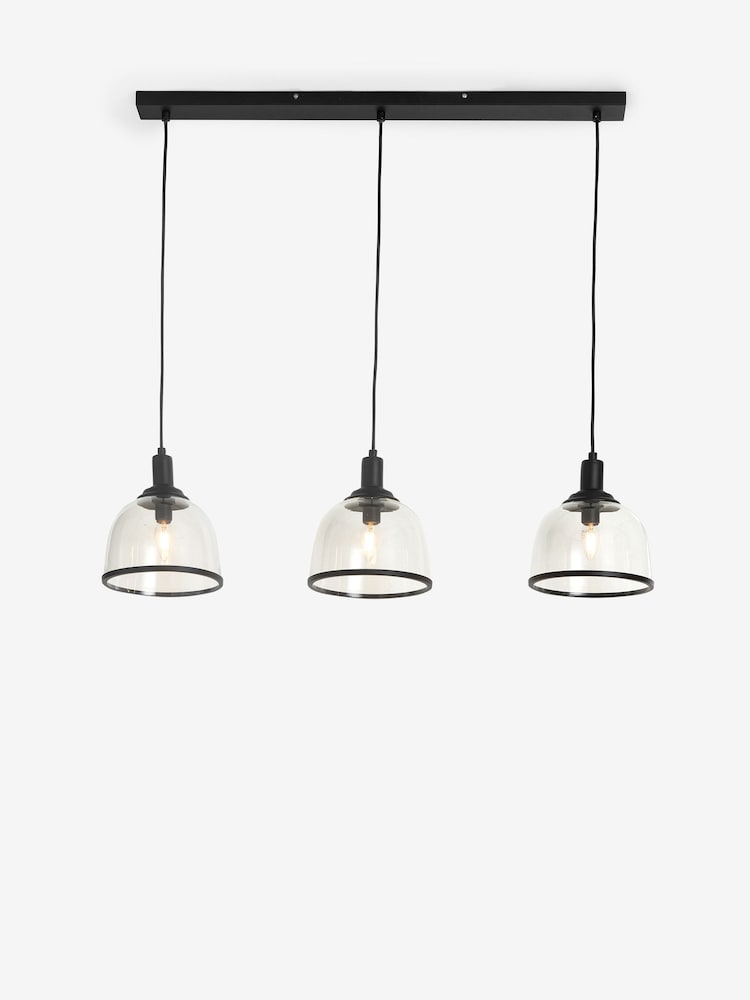 Black Gloucester 3 Light Pendant Ceiling Light - Image 5 of 5