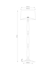 Natural Clifton Wood Floor Lamp - Image 4 of 5