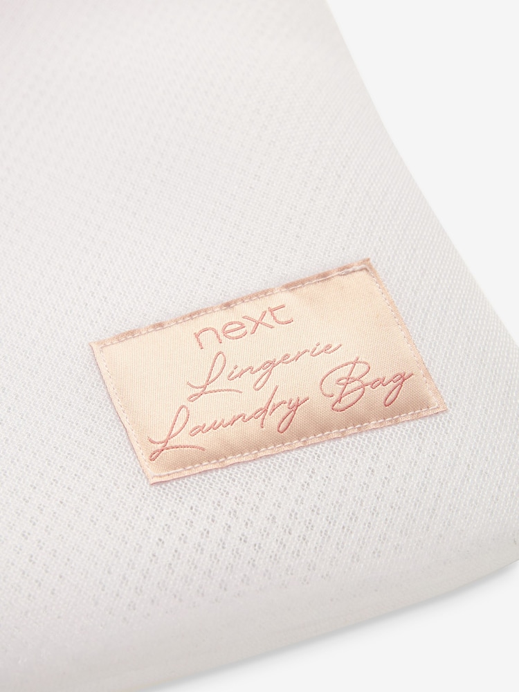White Lingerie Laundry Bag - Image 2 of 4