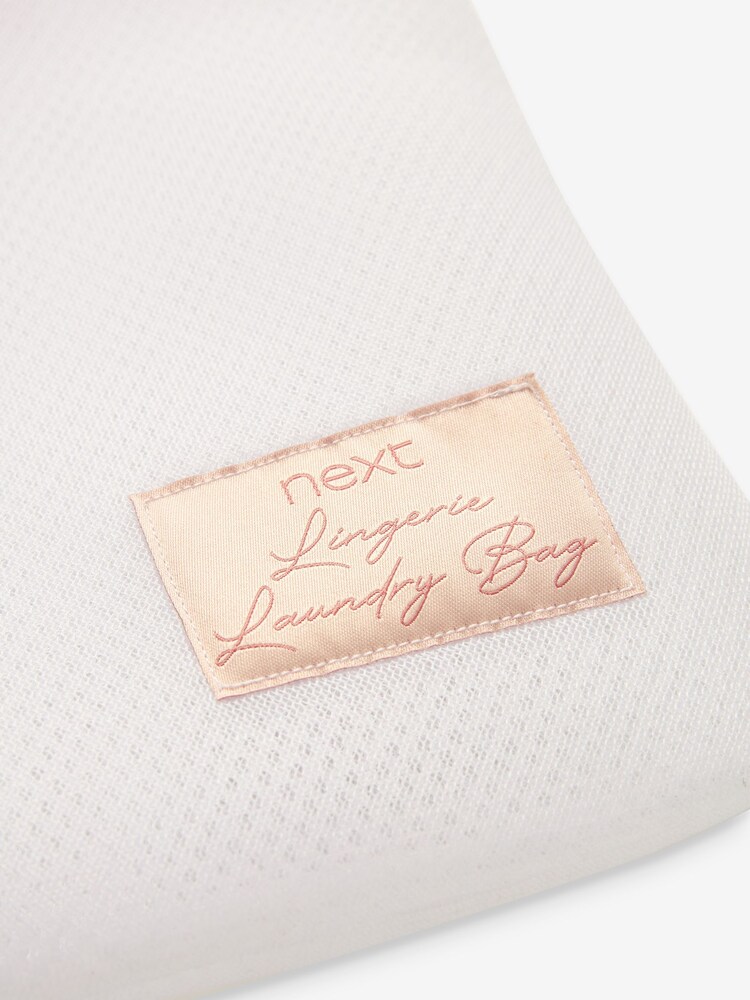 White Lingerie Laundry Bag - Image 2 of 4 White Lingerie Laundry Bag - Image 2 of 4