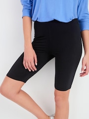 Schwarz - Jersey-Radlershorts - Image 3 of 5