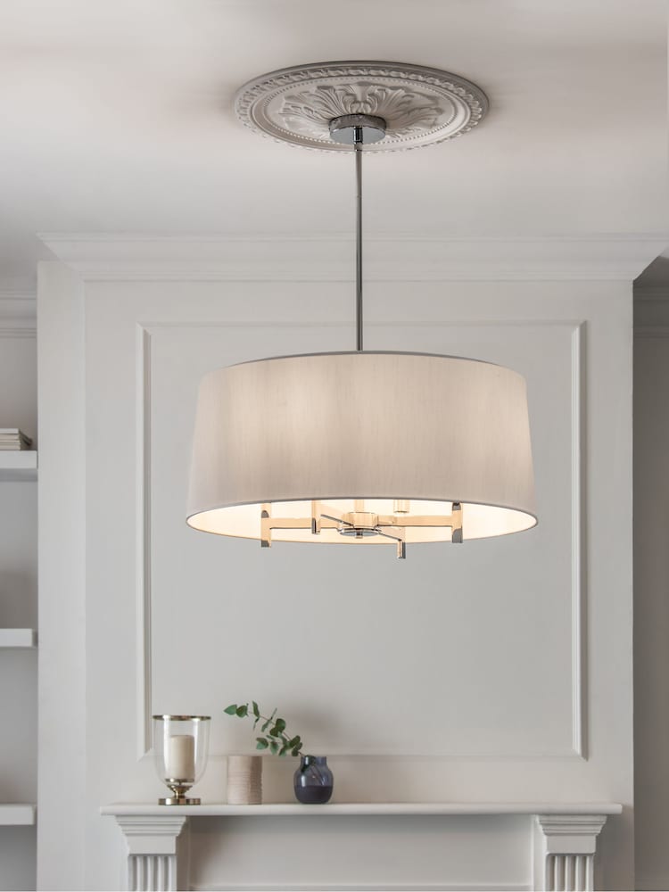 White Carrington 4 Light Chandelier Ceiling Light - Image 1 of 5
