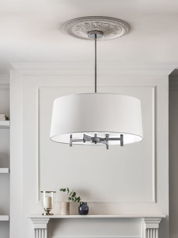 White Carrington 4 Light Chandelier Ceiling Light - Image 2 of 5