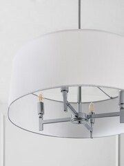 White Carrington 4 Light Chandelier Ceiling Light - Image 4 of 5