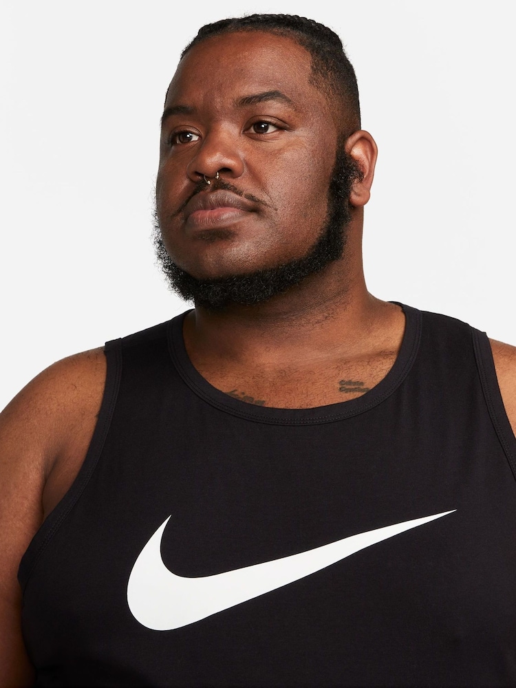 Nike Black Sportswear Graphic Printed Vest - Image 6 of 6