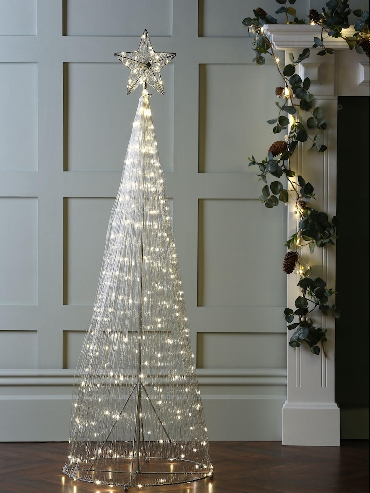 Laura Ashley Silver Elsa LED With Star Christmas Tree - Image 1 of 3