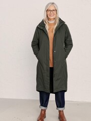 Seasalt Cornwall Dark Green Tall Janelle Waterproof Coat - Image 1 of 6