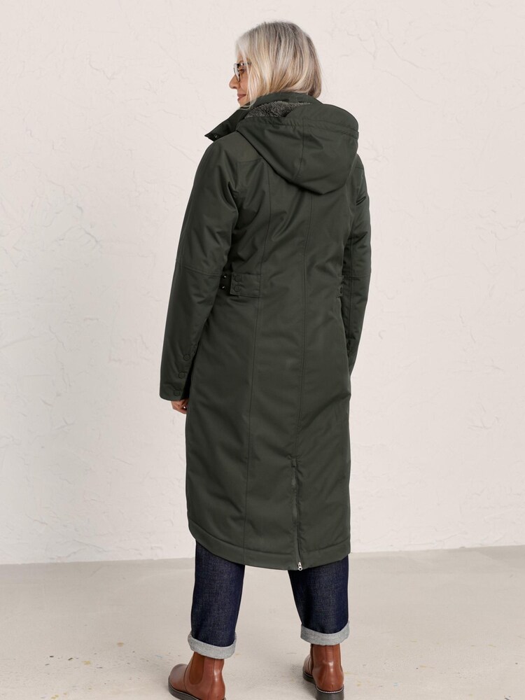 Seasalt Cornwall Dark Green Tall Janelle Waterproof Coat - Image 2 of 6