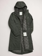 Seasalt Cornwall Dark Green Tall Janelle Waterproof Coat - Image 4 of 6
