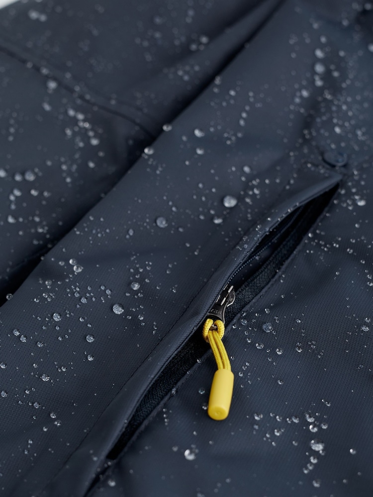 Seasalt Cornwall Blue Dark Petite Waterproof Janelle Coat - Image 5 of 6