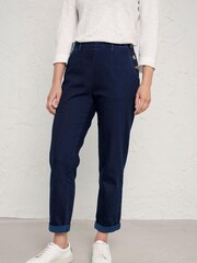 Seasalt Cornwall Blue Petite Waterdance Jeans - Image 1 of 3